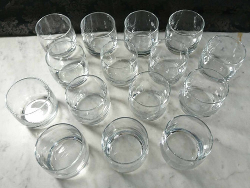 Verres ronds fond - ronds, massif