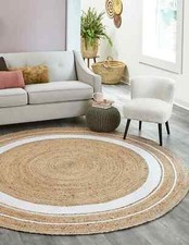Tapis rond en jute élégant