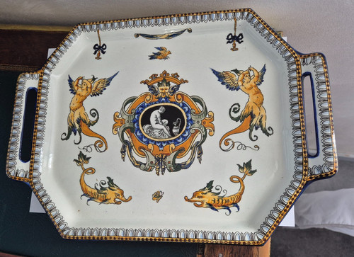 Plateau faience gien - faience, de