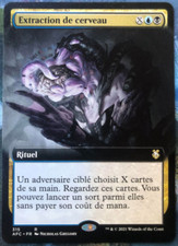 mtg magic extract brain extended borderless FRENCH vf fr brain extraction