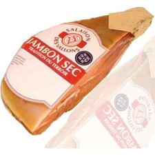 JAMBON SEC CRU SANS OS  DEMI