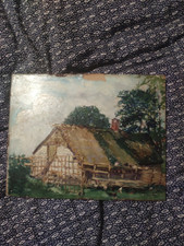 trés ancien tableau huile sur panneau bois signé en bas a droite authentificatio