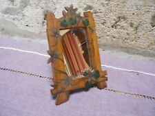 Charmant MIROIR vintage avec cadre sculpté en bois et floral