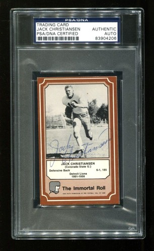 Jack christiansen signed - jack, 1975
