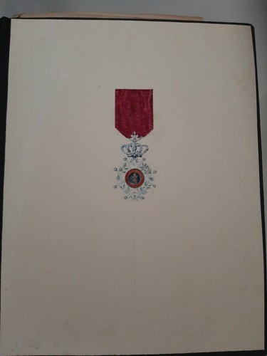 Dessin medaille belge - dessin, de