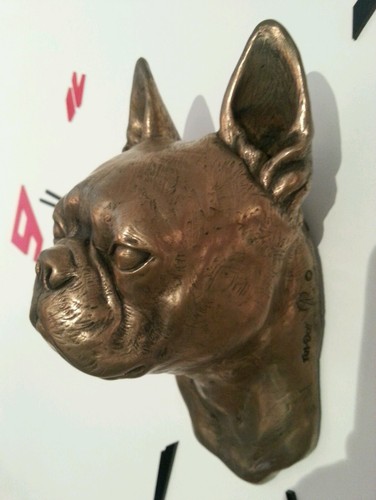 Statue boston terrier - terrier,
