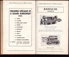 PARIS (VIII°) MACHINES à bois "S.A.M.I." Catalogue en 1920-30