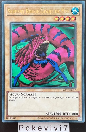 Carte serpent rouge - yu-gi-oh!,