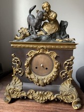 PENDULE ANCIENNE BRONZE EPOQUE