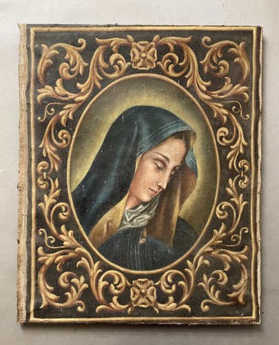 Portrait vierge huile - portrait, la