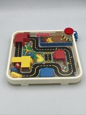 Vintage Fisher Price Magna Magnet Mover Town Play set 1994 #2840 Magnetic T1