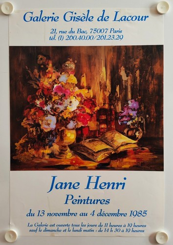 Affiche jane henri 1985 - jane,