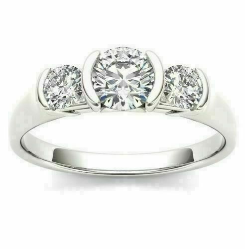 Bague fiançailles blanc - fiançailles, or