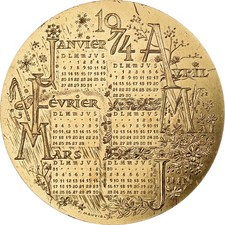 France, Médaille, Calendrier