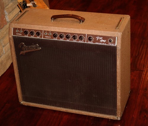 1960 fender pro amp - amp, (fam0179)