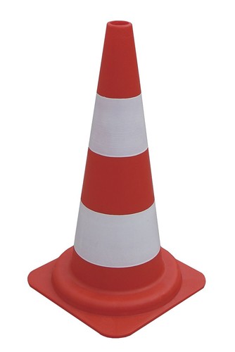 Cône signalisation 2 - cône, pe,