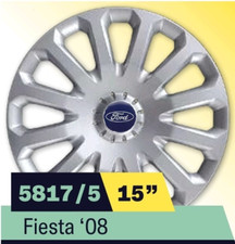 4 x FOR FORD FIESTA 2008 08 5817/5LB Wheel Trims Hub Caps 15" Inch