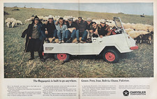 1965 Chrysler Corporation Farmobil Automobile Go Anywhere Greece VTG Print Ad