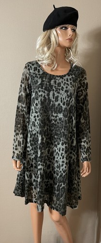 Robe hiver léopard gris - , &