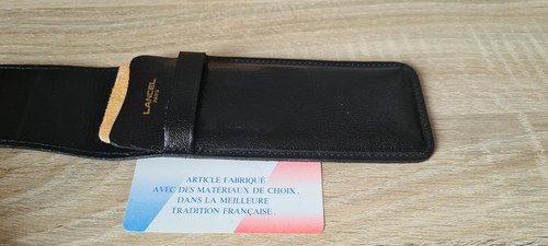 Authentique etui cuir lancel - cuir,