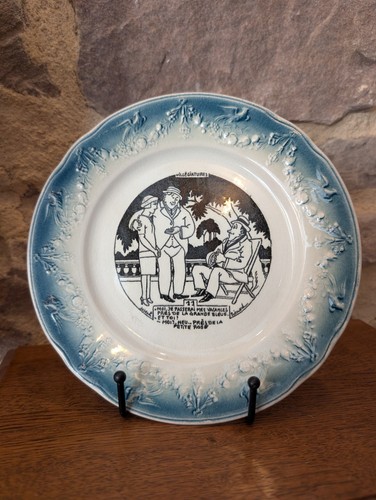 Assiette parlante ancienne