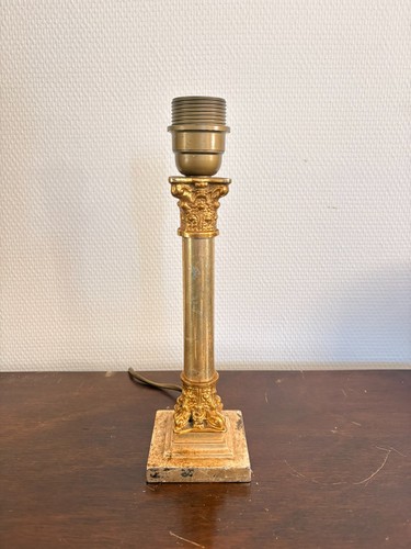 Ancien pied lampe bougeoir - lampe,