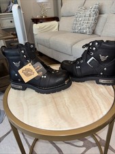 Harley-Davidson Men's Brake Buckle Riding Boot Black - #91684 Black NEW NO BOX