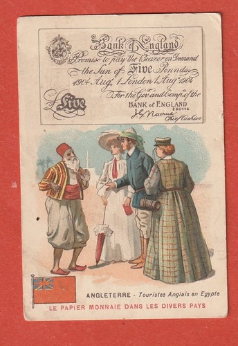 Chromo papier monnaie - le,