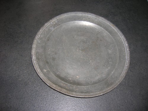 Ancienne assiette plate - ancienne, en