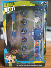 Ben 10 Set montre 6 disques lampe de poche et porte-clés