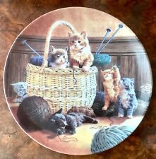 Cats: Jan Bergerlind Collectible Plate - Kittens and Wool Balls