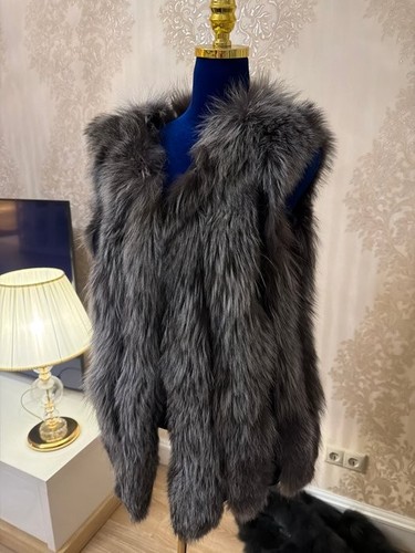 Gilet fourrure renard - gilet,