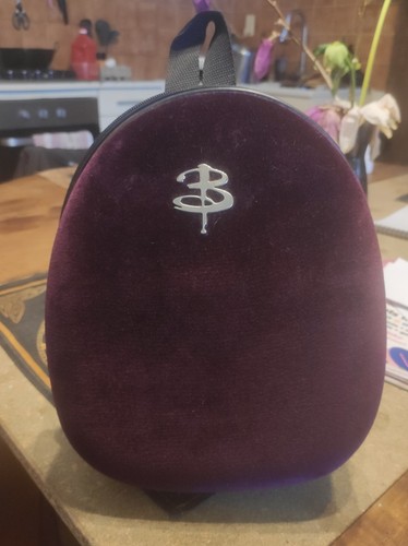 Sac dos rigide violet daim - dos,