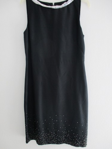 Robe noire strass - robe, noire/strass