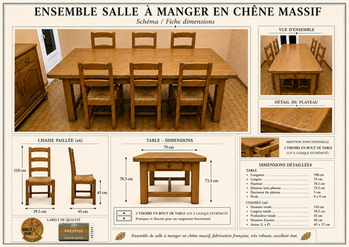 Ensemble salle manger en - ensemble,