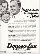 Antique Dousso-Lux Softener Theo Roger 1933 Magazine Issue Advertising