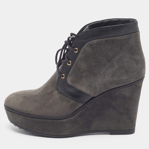 Bottes compensées cuir - bottes, en