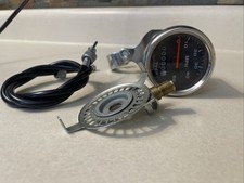 Vintage Whizzer Speedometer Muscle Bike Vintage Black 50 mph