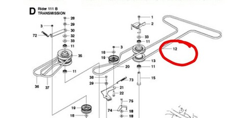 Husqvarna 5895314 courroie - 5895314-01,