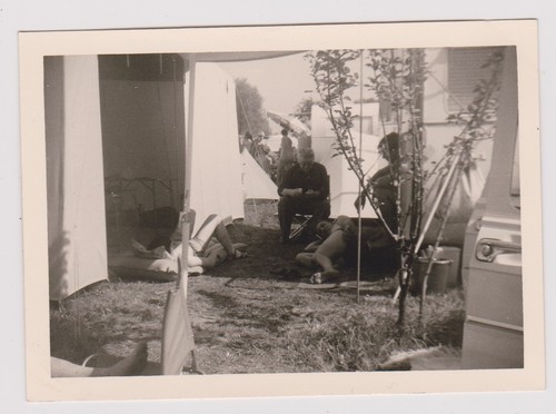 Photo ancienne camping - photo,