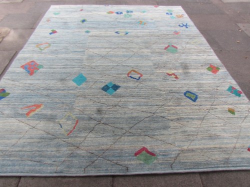 Tapis oriental laine bleu - oriental,