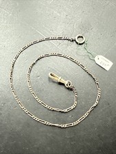 Ancienne Grande Châtelaine Chaîne De Montre A Gousset En Argent Massif