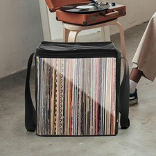 Mallette de rangement pour disques vinyles, solide, convient à 12 pouces,