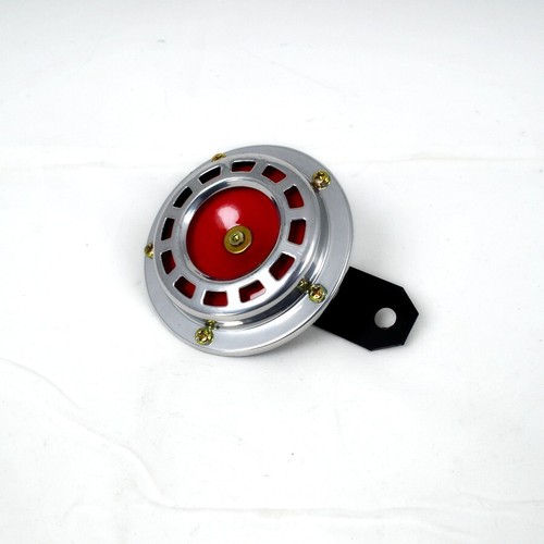 Klaxon rouge 12v chrome - rouge, en