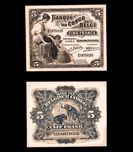 1914 frs congo - 5, belge