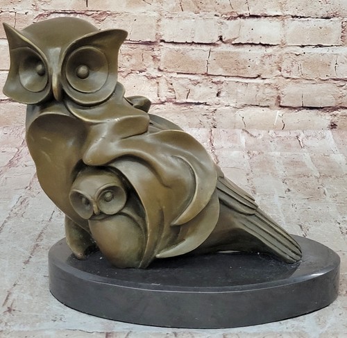 Statue oiseau bronze - en,