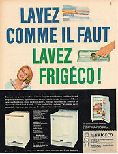 ADVERTISEMENT 1960 FRIGECO laundry laundry refrigerator