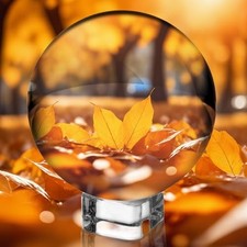 Boule de cristal en verre avec