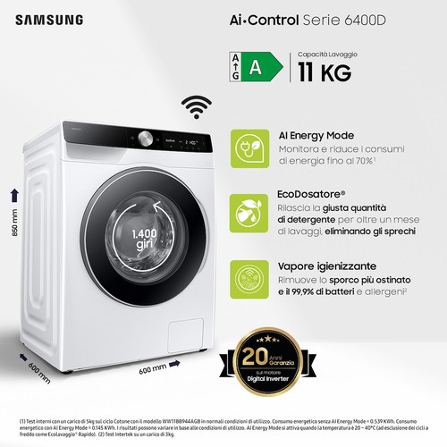 Lave linge vapeur samsung - lave-linge,