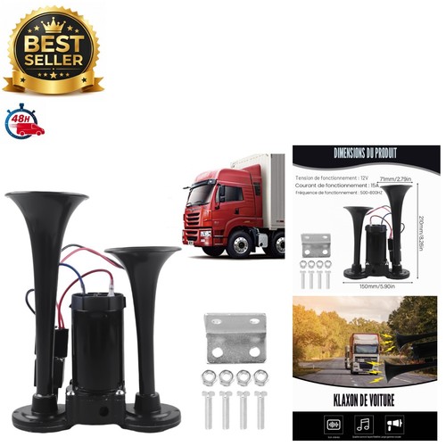 Klaxon camion 12v - camion, puissant